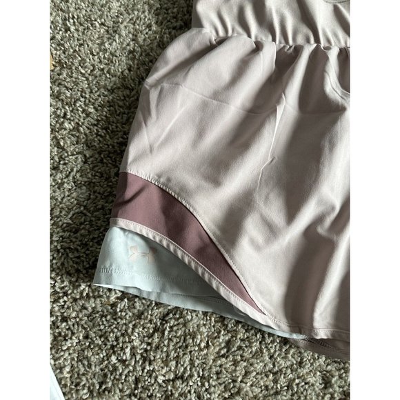 Under Armor Running Workout Gym Shorts Pink Women Size Medium Pink - Picture 3 of 9
